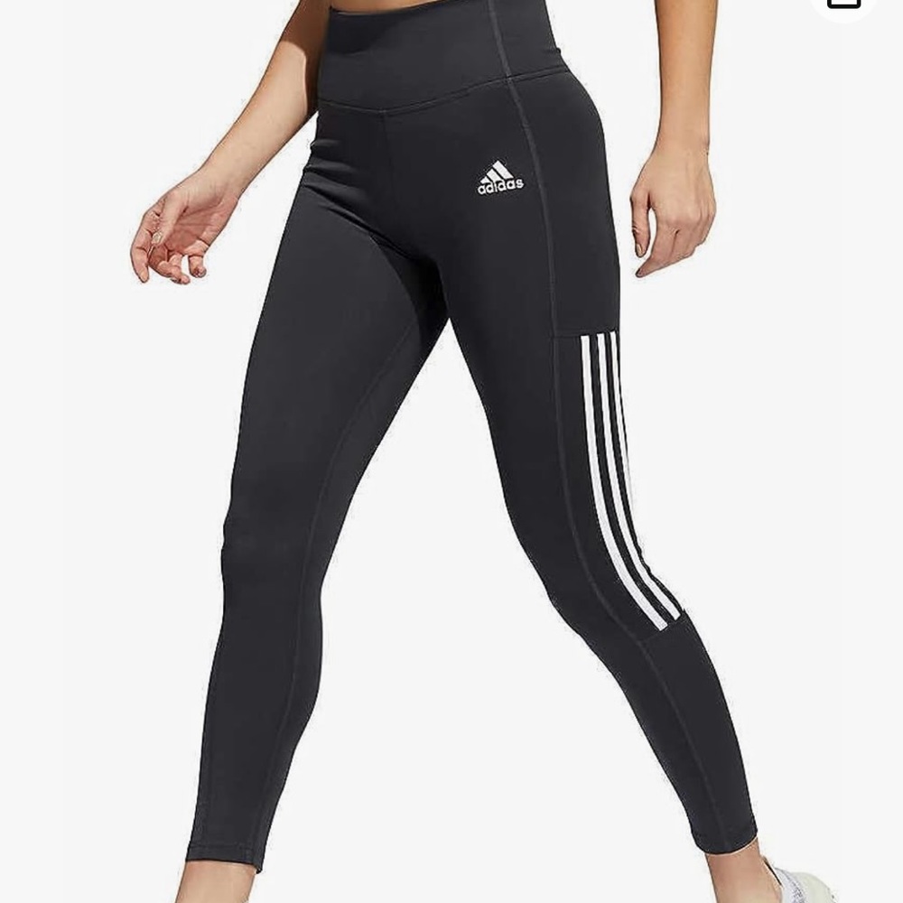 ADIDAS 3 strip mesh 7/8 leggings